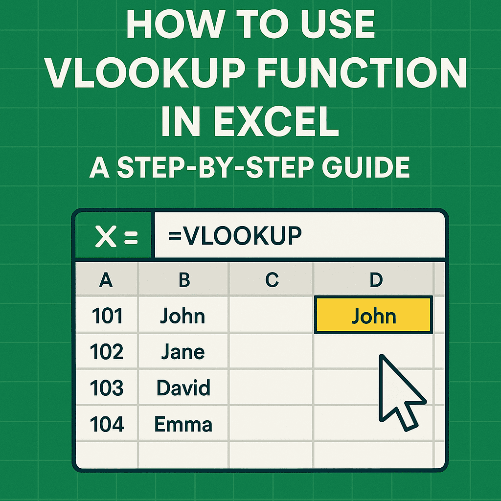 How to Use VLOOKUP Function in Excel: A Step-by-Step Guide
