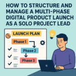 How to Structure and Manage a Multi-Phase Digital Product Launch as a Solo Project Lead