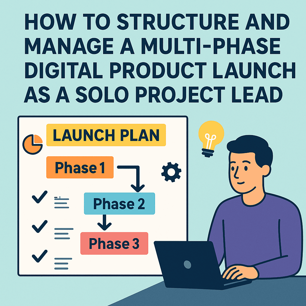 How to Structure and Manage a Multi-Phase Digital Product Launch as a Solo Project Lead