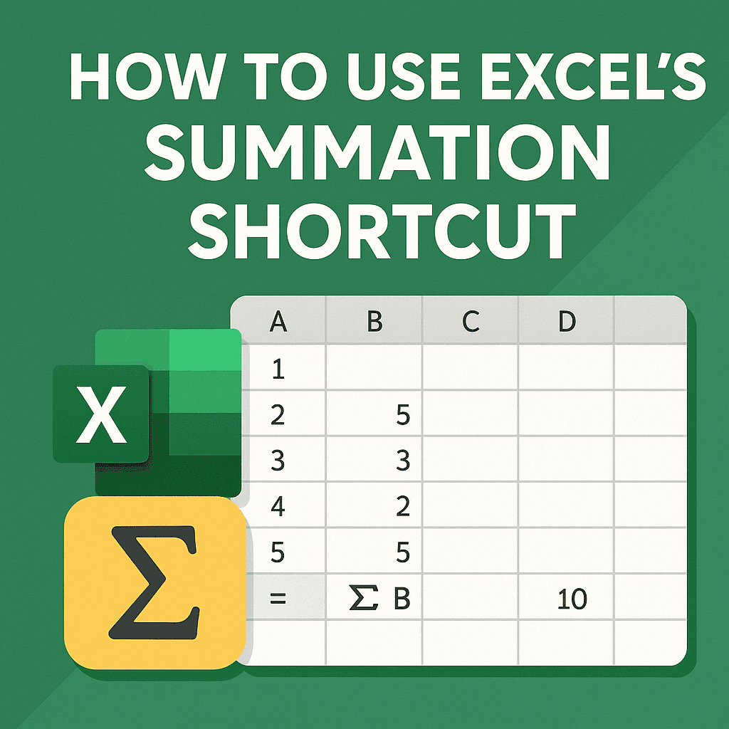 How to Use Excel’s Summation Shortcut